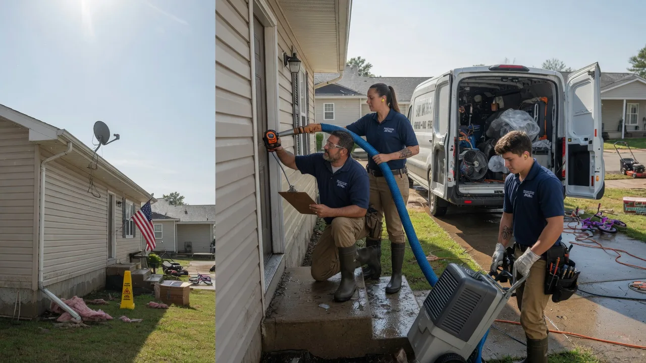 Ceiling Water Damage Restoration in Wall, TX near me